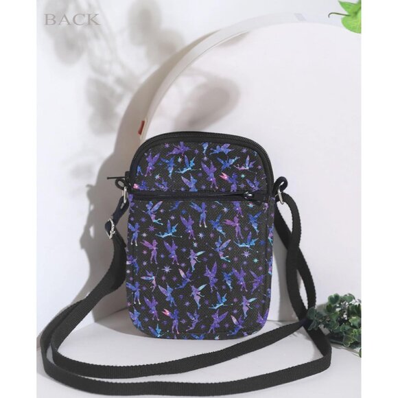Fairy Crossbody Bag Canvas with Zipper Pockets Adjustable Strap for Travel - Picture 4 of 6